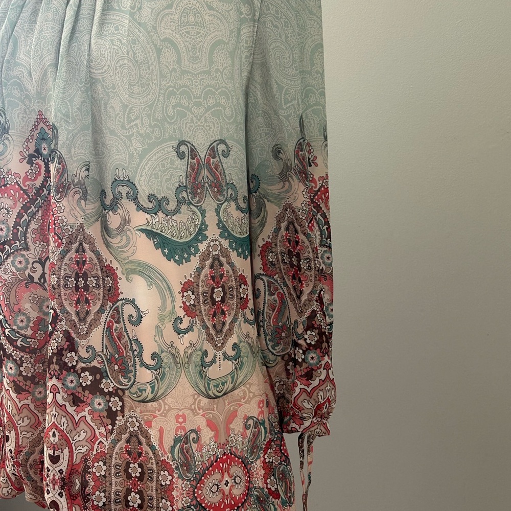 Dressbarn Multicolor Paisley Blouse - Picture 3 of 8